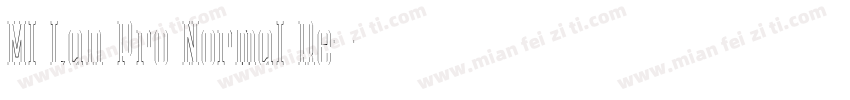 MI Lan Pro Normal Re字体转换
